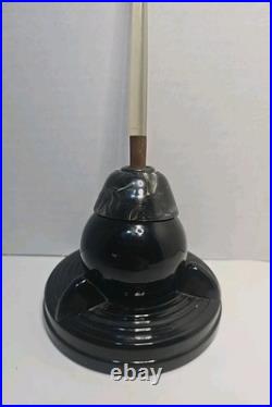 Rare Wwii Officer's Desktop Pen Holder Marked Property Of U. S. Navy