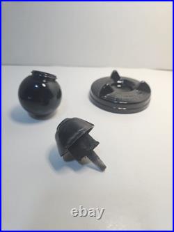 Rare Wwii Officer's Desktop Pen Holder Marked Property Of U. S. Navy