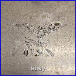 Reed & Barton Silver Soldered 2900 U. S. Navy Issued Dish Bowl U. S. NAVY