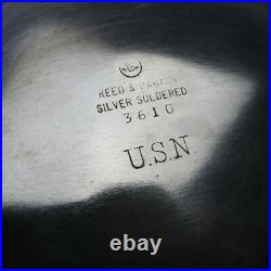 Reed and Barton Silver Soldered US Navy Water Pitcher #3610 9½ inches