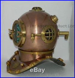 Replica antique diving helmet U. S navy mark V deep sea divers helmet scuba 18
