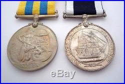Royal Navy Long Service Ww2 Atlantic Burma Korea Medal Group Of 9