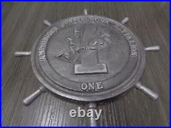 SEABEES US Navy Vintage Wall Plaque Amphibious Construction Battalion One large