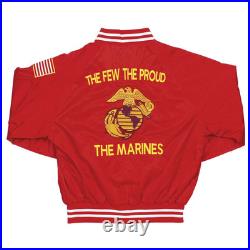 SEABEES WE BUILDWE FIGHTCAN DO SATIN JACKET with Flag. Officially Licensed