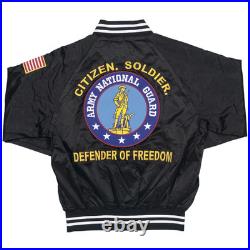 SEABEES WE BUILDWE FIGHTCAN DO SATIN JACKET with Flag. Officially Licensed