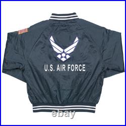 SEABEES WE BUILDWE FIGHTCAN DO SATIN JACKET with Flag. Officially Licensed