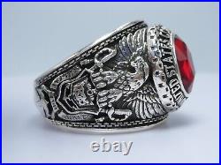 SILVER 925, RING, USCG, 1976, Coast Guard, UNITED STATES, RING US SIZE 10