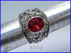 SILVER 925, RING, USCG, 1976, Coast Guard, UNITED STATES, RING US SIZE 10