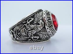 SILVER 925, RING, USCG, 1976, Coast Guard, UNITED STATES, RING US SIZE 14