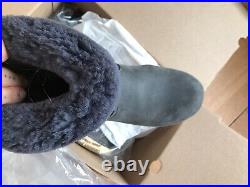 SVEN No 6 NAVY Shearling Clog Boot Size 38 Super Rare