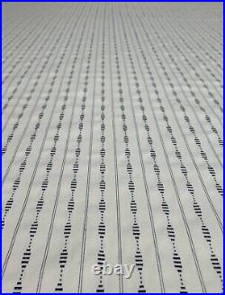Schumacher Fabric 71901 Rania Stripe, Navy 3.3 YDS