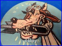 Sea Wolves Navy Fighter Squadron Layered Leather Patch