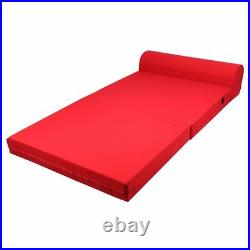 Single Navy Blue Sleeper Chair/Seat/Folding Foam Bed 70x23x5 1.2LB White Foam