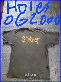 Slipknot Blue Grape 2000 Rare Large with holes+is faded print good ICP Korn Slayer