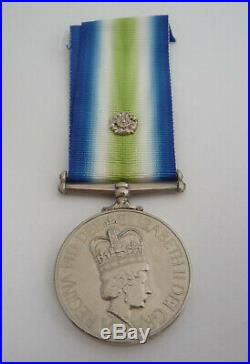 South Atlantic Medal 1982 With Rosette Hms Invincible Royal Navy