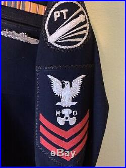 Spectacular Usn Pt Boat Uniform Group With Pt 241 Commissioning Pennant