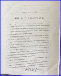 Statistical Report Of THE NAVY OF UNITED STATES, 1775 TO 1853