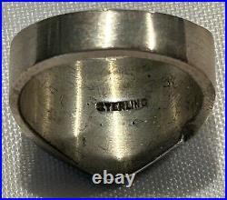 Sterling Silver USN Navy Ring WWII World War 2 USA Military Shield