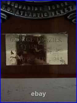 Submarine Squadron Six United States Navy Brass Bronze Plaque Us Atlantic Fleet