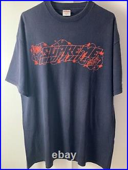 Supreme Vintage tee 2003 T-shirts Navy Made In USA Large XL