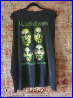 TYPE O NEGATIVE vintage 90S thrashed Grail tee size XL100% Fdbk