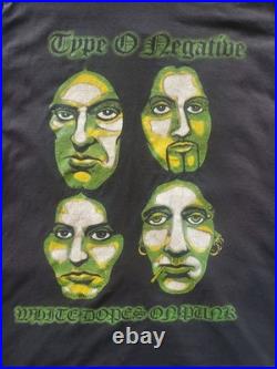 TYPE O NEGATIVE vintage 90S thrashed Grail tee size XL100% Fdbk