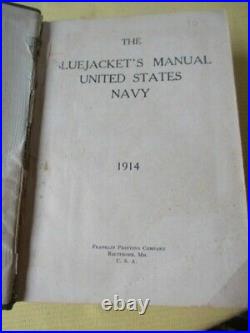 The BLUEJACKET'S MANUAL, 1914, U. S. Navy, Illustrated