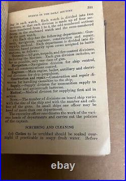 The BlueJackets' Manual United States Navy 1927 Hardcover // RARE & HARD to FIND