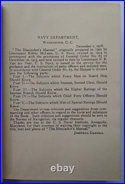 The Bluejacket's Manual United States Navy 1918 6th Edition HC