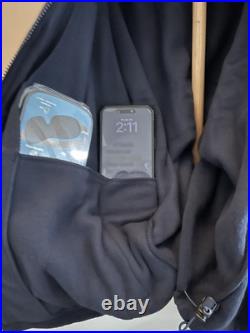 The United States of America President Seal & D. C. Zip Fleece Jacket EMB Navy