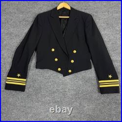 Thorngate US Naval Academy Mess Dress Jacket Mens 40 Black Wool Uniform Named