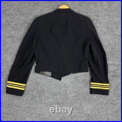 Thorngate US Naval Academy Mess Dress Jacket Mens 40 Black Wool Uniform Named