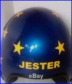 Top Gun Jester Flight Helmet Movie Prop Pilot Naval Aviator Usn Navy