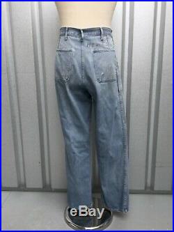 Trousers WW2 Denim Pants 1940s Jeans US Navy Denim Pants named/stenciled Sz30x31