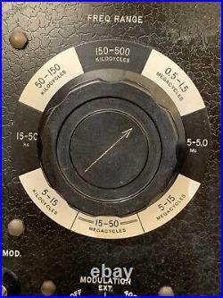 U. S. Military Navy Standard Signal Generator Type No 1001-A General Radio Co Old