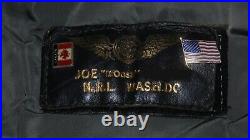 U. S. N. Flight Parka XL N2-b With Many Rare Navy Patches & Name Plate Known Pilot