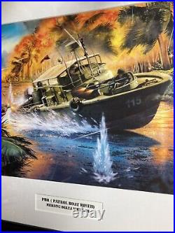 U. S. N. PBR U. S. Brown Water Navy Print. Vietnamese Conflict