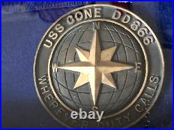 U. S. NAVY COMMANDER DESTROYER SQUADRON 34 LARGE SHADOWBOX DISPLAY (26x22x3)