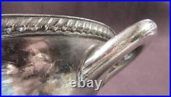 U S NAVY Silverplate Open Serving Bowl with Handles Anchor USN Monogram 1942 G