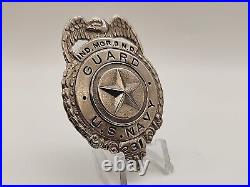 U. S NAVY Vintage Obsolete WWII US Navy IND MGR 8ND Guard Hat Pin #231