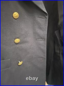 U. S. Navy Admiral Jacket Size 40 Large with Speech Note Cards