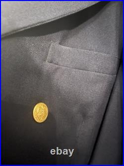 U. S. Navy Admiral Jacket Size 40 Large with Speech Note Cards