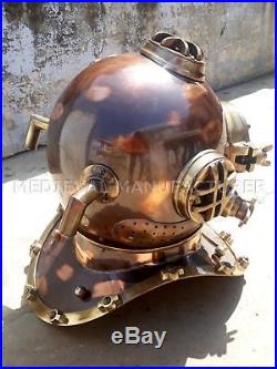 U. S Navy Antique 18 Diving Helmet Mark V Deep Sea Divers Helmet Vintage Replica