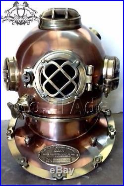 U. S Navy Antique Marine Vintage Diving Helmet Mark V Diving Divers Helmet Gift