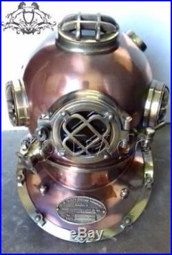 U. S Navy Antique Marine Vintage Diving Helmet Mark V Diving Divers Helmet Gift