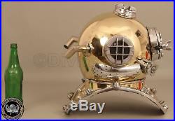 U S Navy Antique Mark V Diving Helmet Divers Steel Vintage Marine Deep Sea