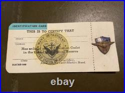 U. S. Navy Aviation Cadet Identification Card Un-issued