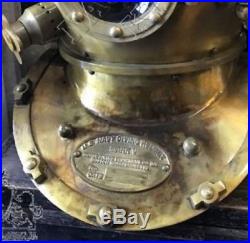 U S Navy Boston Sea Scuba Diving Helmet Mark V Divers Marine Helmet Vintage 18