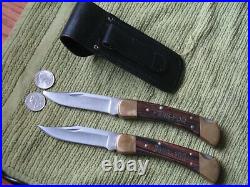 U. S. Navy Buck Knife Award #110 In Sheath. Foldable Blades. Plus Extra