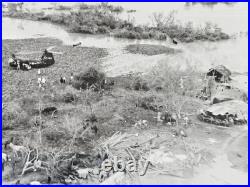 U. S. Navy CH-46 Sea Knight EA-86 Vietnam Village Vintage 8x10 Archive Photo
